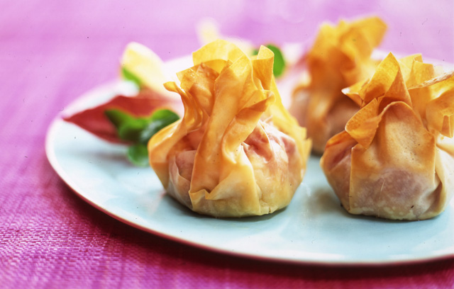 Goats Cheese and Cranberry Parcels