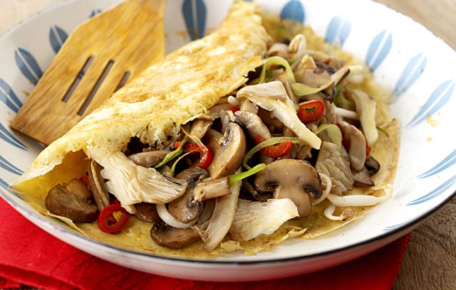 Thai-style Mushroom Omelette