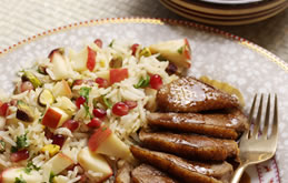 Pink Lady apple Persian Jewelled Rice with Duck 