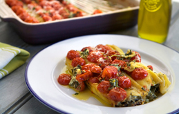 Goat's Cheese Cannelloni with Cherry Tomatoes
