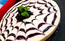 Blackberry Swirl Cheesecake