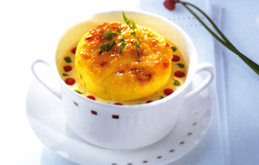 Baked Goat's Cheese Souffle