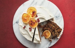 Earl Grey Christmas Cake with Cardamom and Brandy Buttercream