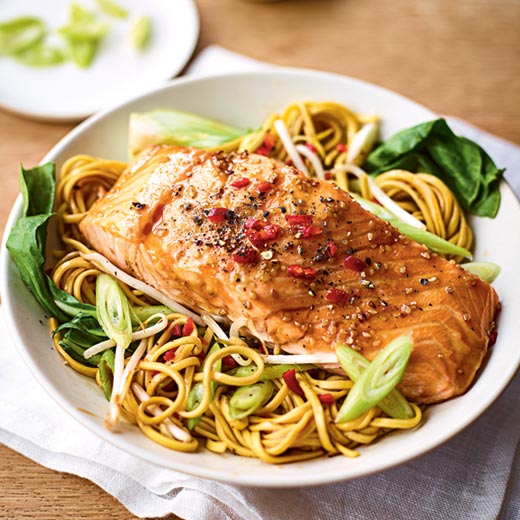 Quick One-Pot Salmon and Noodles