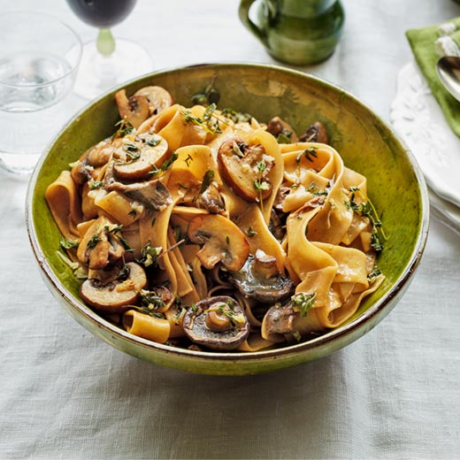 Pappardelle with Mixed Mushrooms