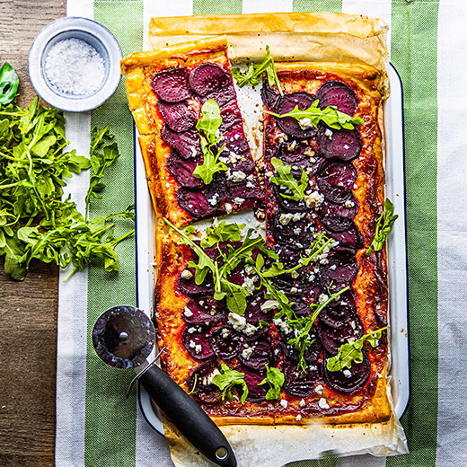 Goat’s Cheese and Beetroot Tart
