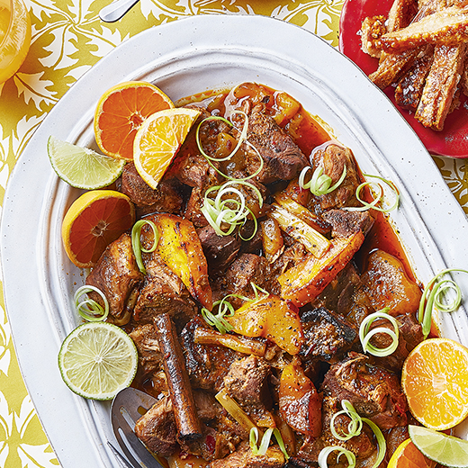 Slow-cooked Mango and Chipotle Pork with Crackling  