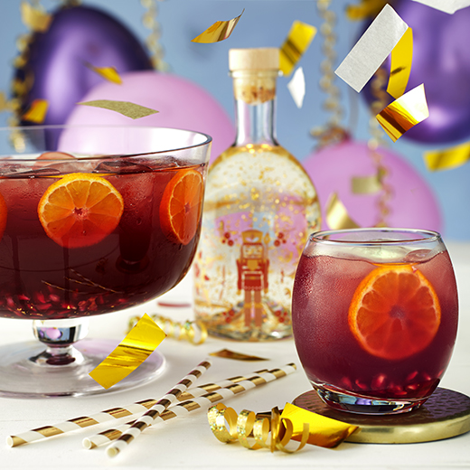 Festive Clementine and Pomegranate Party Punch