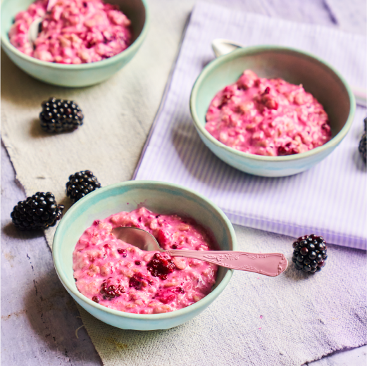 Purple Blackberry Porridge