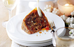Christmas Pudding with Tropical Fruit and Rum