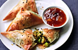 Potato and Pea Samosas