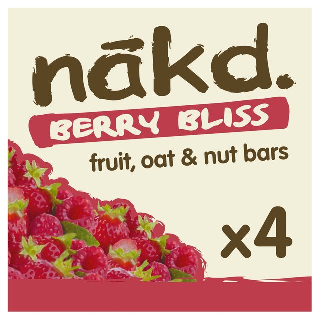 Nakd Berry Bliss Fruit, Nut & Oat Bars, 4 x 30g