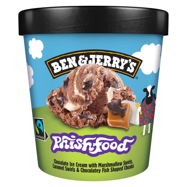 Ben & Jerry’s Phish Food Chocolate Ice Cream Tub, 465ml
