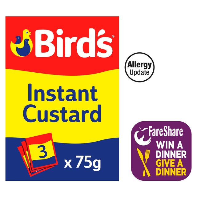 Bird’s Instant Custard Sachets, 3 x 75g