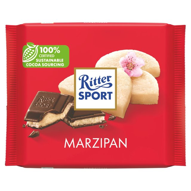 Ritter Sport Marzipan Dark Chocolate, 100g