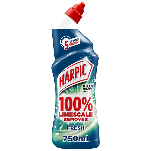 Harpic 100% Limescale Remover Fresh Toilet Cleaner, 750ml