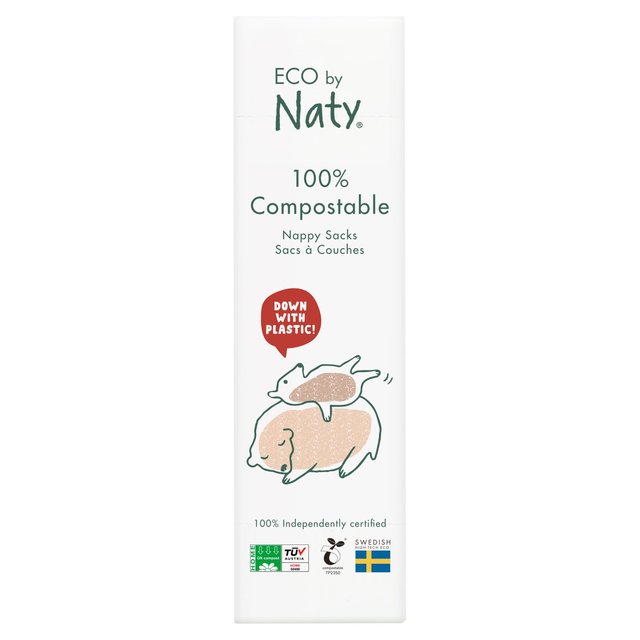 Eco by Naty Disposal Nappy Bags, 50 Per Pack