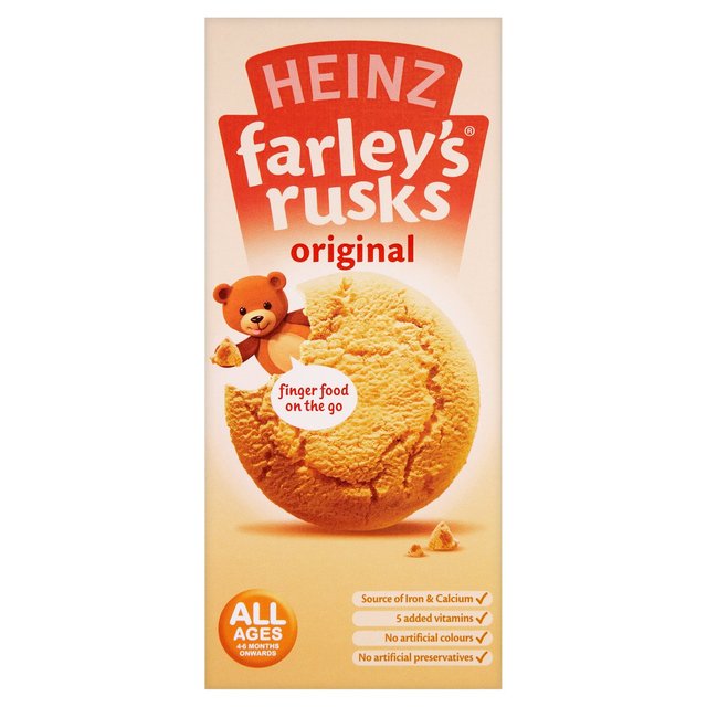 Farley’s Rusks Original Baby Food Snacks 6+ Months, 9 x 150g
