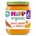 HiPP Organic Sweet Squash & Chicken Baby Food Jar 6+ Months 