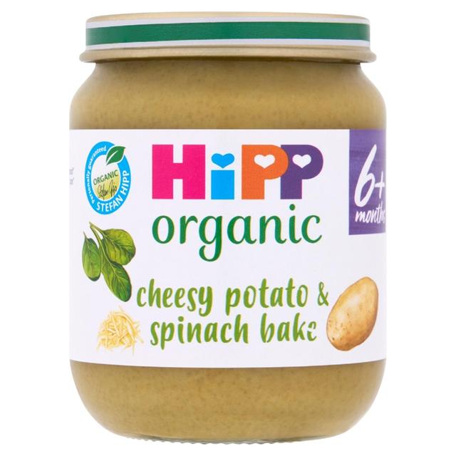 HiPP Organic Cheesy Potato & Spinach Bake Baby Food Jar 6+ Months, 125g