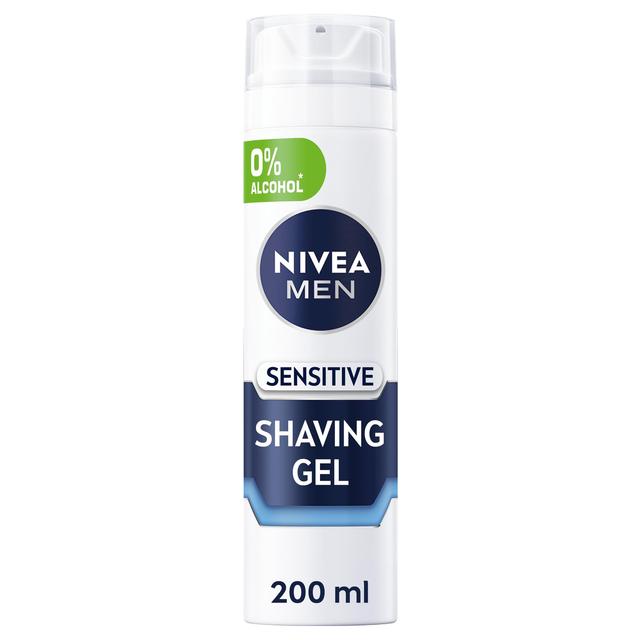 Nivea Men Sensitive Shaving Gel With 0 % Alcohol, 200ml