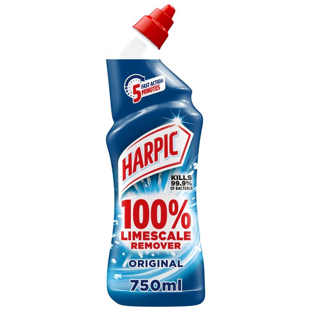 Harpic 100% Limescale Remover Original Toilet Cleaner, 750ml