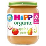 HiPP Organic Apple and Pear Baby Food Jar 4+ Months 