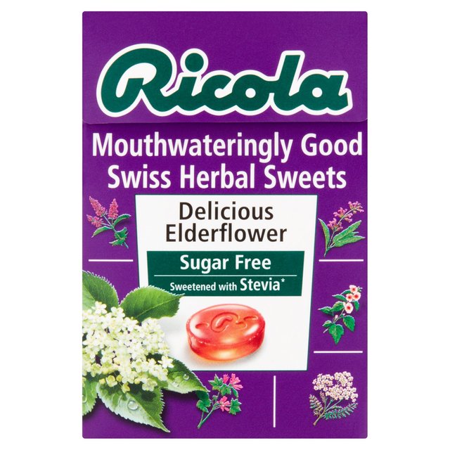 Ricola Elderflower Sugar Free, 45g