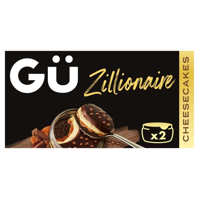 Gü Zillionaire Chocolate & Salted Caramel Cheesecake Dessert, 2 x 92g