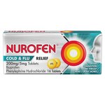Nurofen Cold and Flu Pain Relief Ibuprofen 200mg Tablets