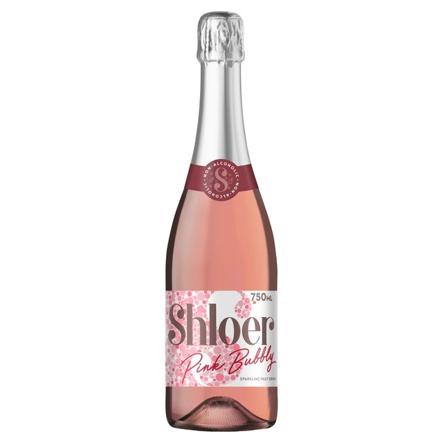 Shloer Pink Non Alcoholic Bubbly Sparkling Juice, 750ml