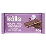 Kallo Organic Milk Chocolate Rice Cake Thins