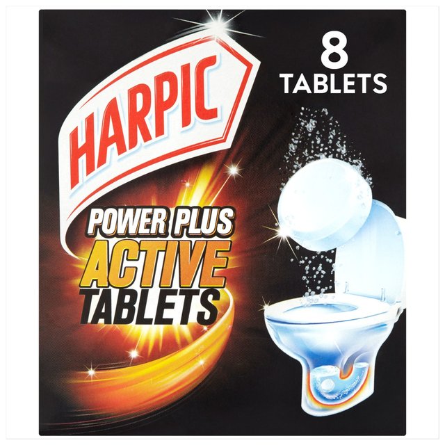 Harpic Power Plus Toilet Cleaner Tablets, 8 x 25g