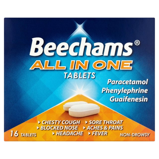Beechams, One Size, All In Tablets, 16 Per Pack