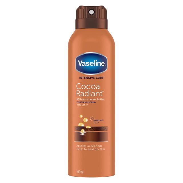 Vaseline Spray & Go Cocoa Body Moisturiser, 190ml