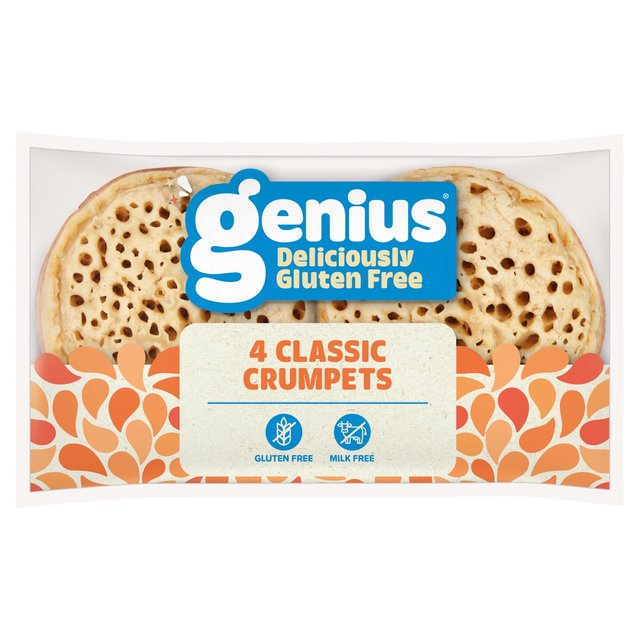 Genius Gluten Free Crumpets, 4 Per Pack