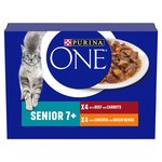 Purina One Senior 7+ Mini Fillets Chicken and Beef Wet Cat Food