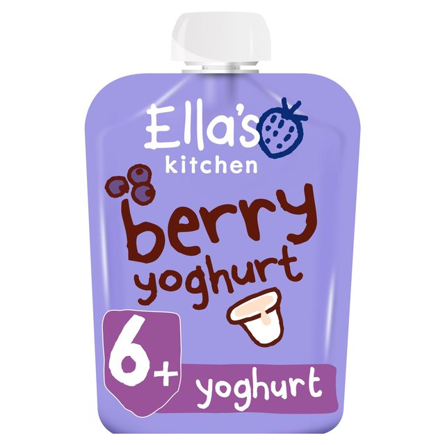 Ella’s Kitchen Berry Greek Style Yoghurt Baby Food Pouch 6+ Months, 90g