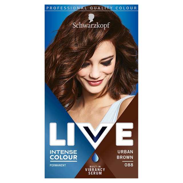 Schwarzkopf Live Intense Colour 88 Urban Brown Hair Dye, 142ml