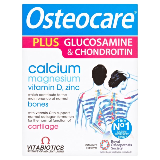 Vitabiotics Osteocare Plus Glucosamine & Chondroitin Tablets, 60 Per Pack