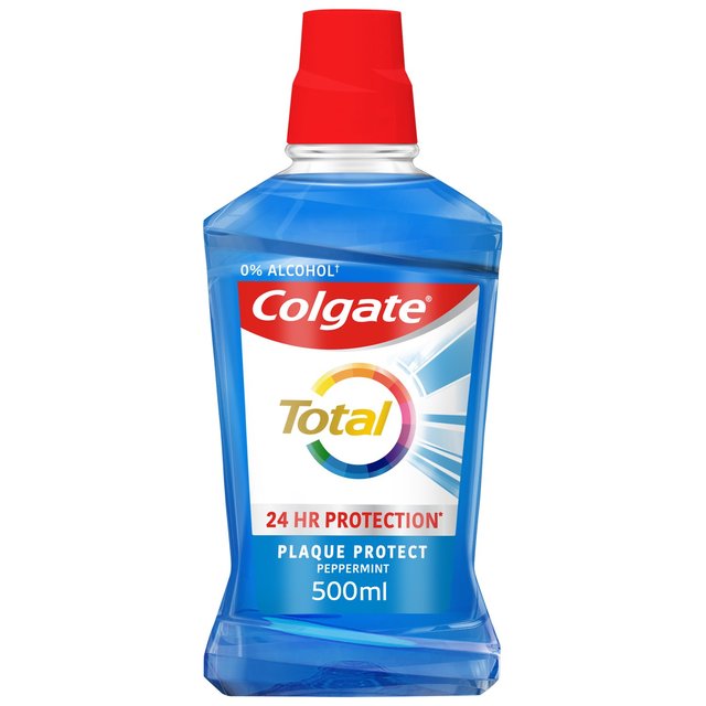 Colgate Total Peppermint Blast Mouthwash, 500ml