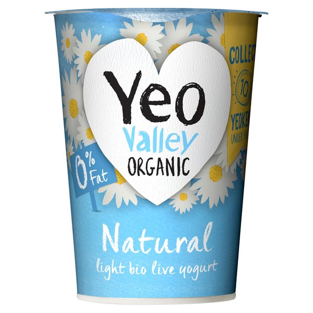 Yeo Valley Organic 0% Fat Natural Yoghurt, 450g