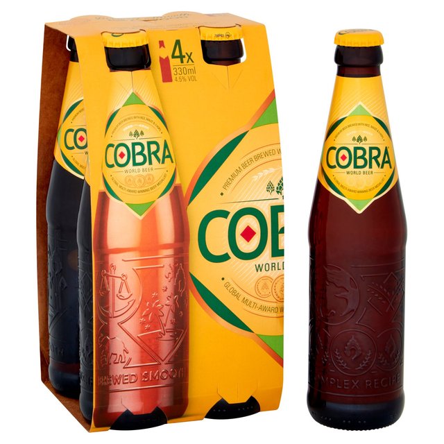 Cobra Premium Beer, 4 x 330ml
