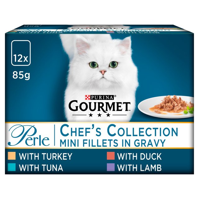 Gourmet Perle Cat Food Chefs Collection Mixed, 12 x 85g