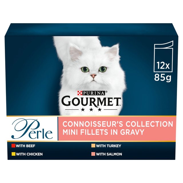 Gourmet Perle Connoisseurs Cat Food Mixed, 12 x 85g