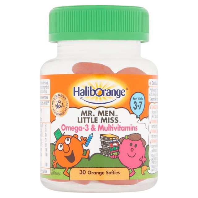 Haliborange Kid’s Softies Omega-3 & Multivitamins Orange Gummies 3-7 Years