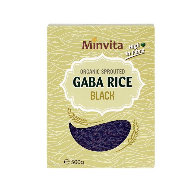 Minvita Organic Sprouted Black Gaba Rice, 500g