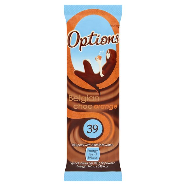 Options Orange Hot Chocolate Sachet, 11g