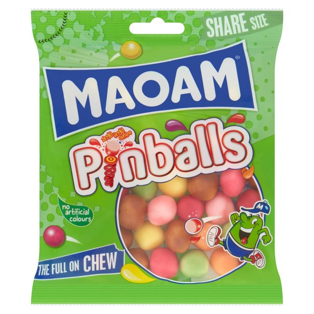Maoam Pinballs Chewy Sweets Sharing Bag, 140g