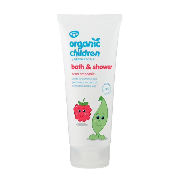 Green People Organic Children Berry Smoothie Bath & Shower Wash, 200ml